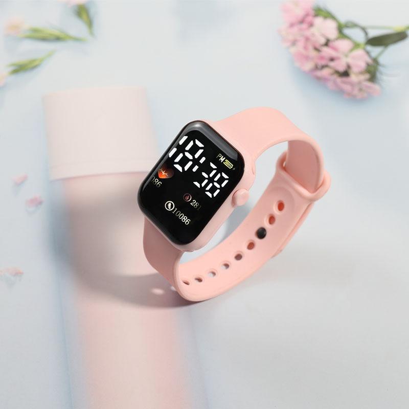 Led Digital Display Waterproof Electronic Watch Smart Watch Sport Fitness Led Waterproof Children Watch Children Universal