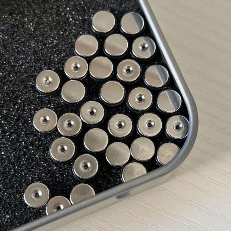 Аксессуары для серег: Игла из титановой стали с круглым шариком, диском и прозрачными застежками для серег