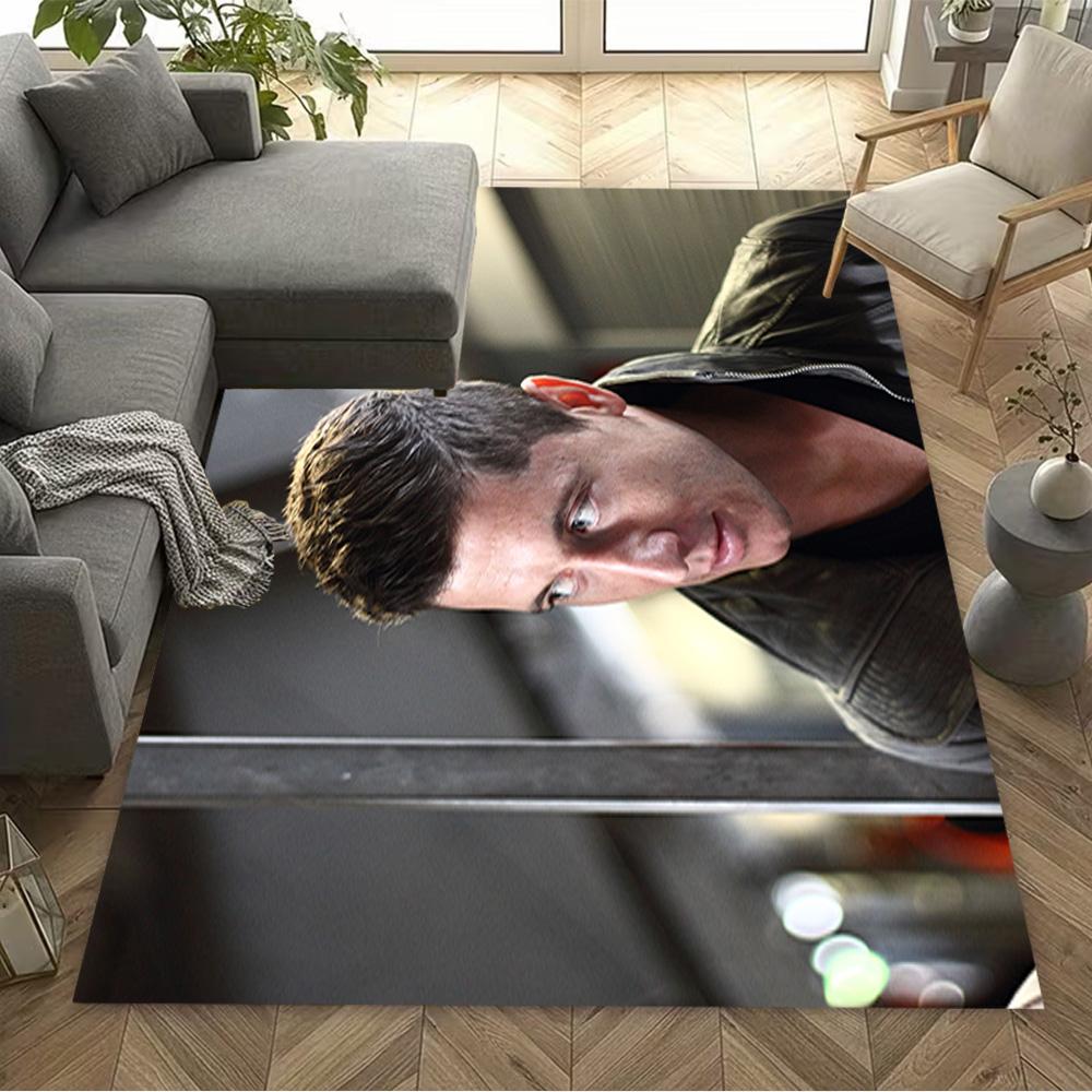 Man Urban Floor Mat Design for Foyer Living Rooms Kitchen Bedrooms Anti-slip Rug Decorate Offices Perfect Gift for Women/Men