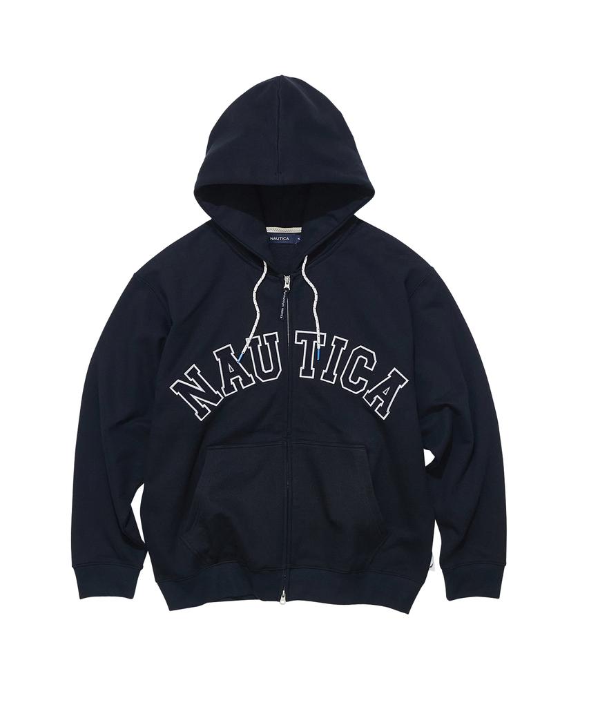 Толстовка Nautica с капюшоном и молнией с логотипом-аркой (Флисовой подкладке) Njk0865