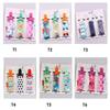 3Pcs/Pack Fixed Button Baby Pacifier Clips Chains Ribbon Dummy Soother Holder Chains Anti-drop Buckle Strap for Pacifier Baby Feeding Gift