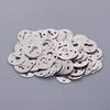 100Pcs Round Keyhole Hangers Fasteners Hanging Hardware for Picture 23mm