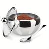Seasoning Tank Household Thicker Tank Coffee Jam Lid Salt Spoon Bowl Sugar Box Kitchen Cooking Tool Good QualityStainless Steel