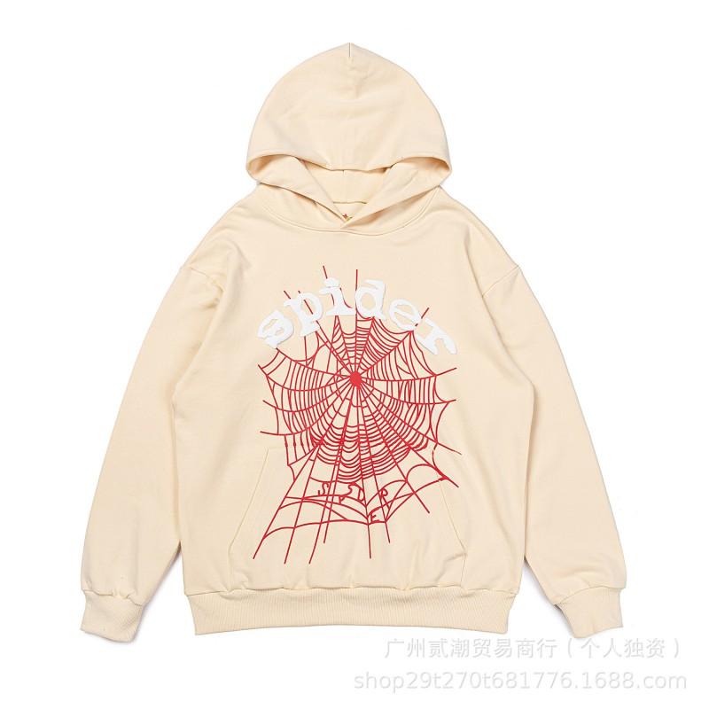 SP5DER 555555 Web Print Hoodie Unisex Casual Sweatshirt