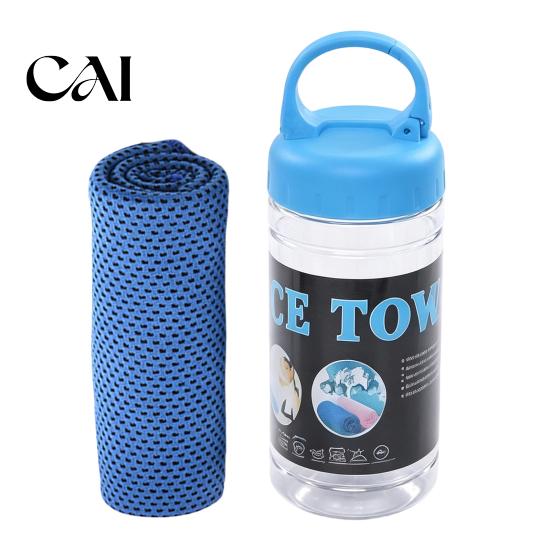 Evaporative Cooling Gear Towel for Neck And Face, 90cmx30cm Quick Dry Ice Towel, Breathable Summer Heat Relief Wrap Sports Workout Recovery