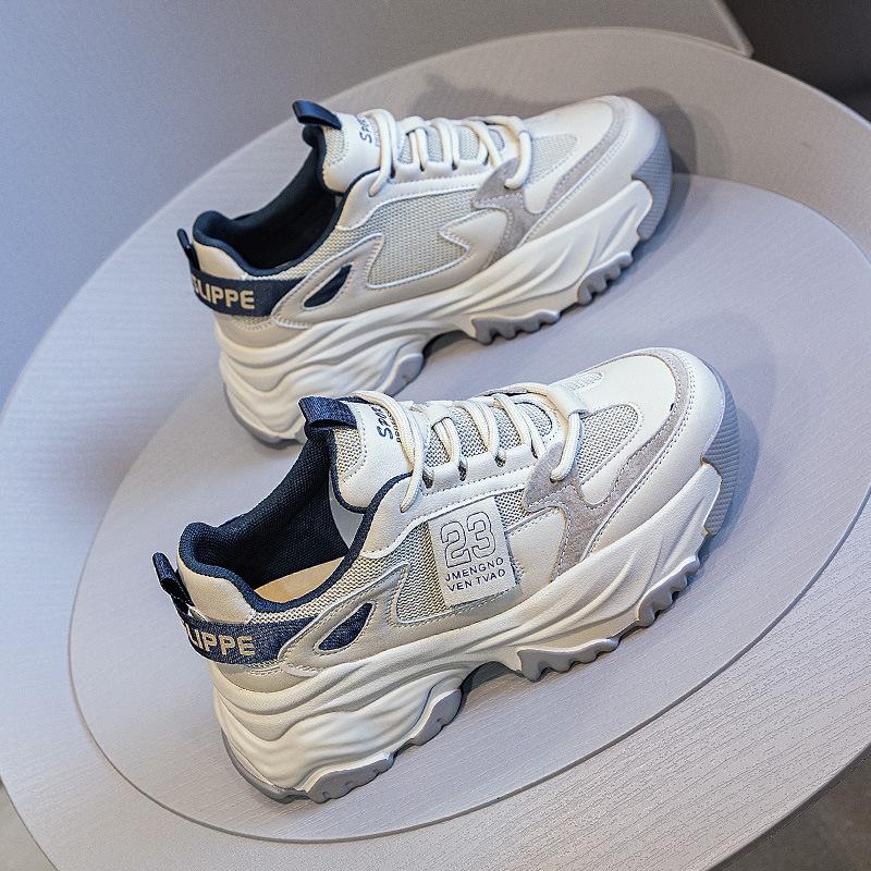 Daddy Shoes, женские весенние новые легкие универсальные повседневные сетчатые кроссовки на толстой подошве