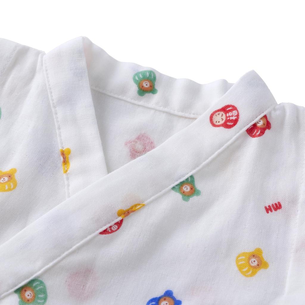 MIKI HOUSE Jinbei Short Made In for Boys and Baby SS Multicolor Romper, Sleeve, All-Over Print, Japan, Girls, Newborns, Infants, Kids, Clothes,