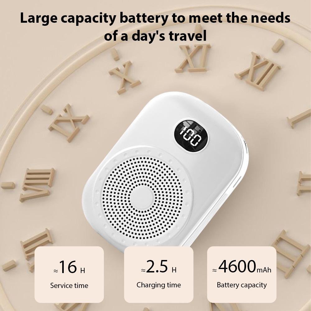 Voice Amplifier Portable Megaphone PA System with Wired Head Mounted Microphone BT Wireless