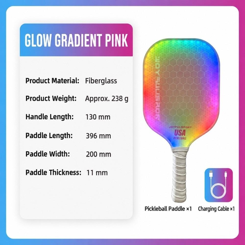 Frosted Surface Pickleball Paddles LED Lighting Pickle Ball Paddle Professional Game
