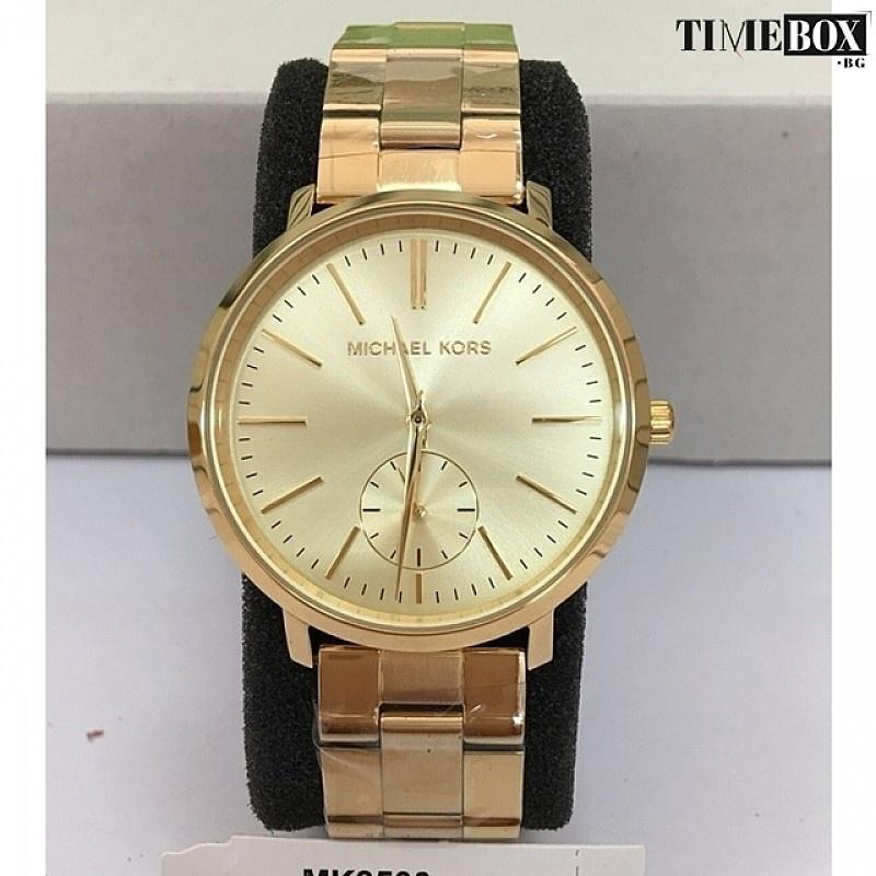 Michael Kors Женские кварцевые часы Jaryn с циферблатом цвета шампанского, из нержавеющей стали (тон желтого золота) Ремешок 38 мм MK3500