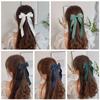 Fashion Fabric Ribbon Hair Bow Hairpin for Women Girls Hair Clips Black White Bow Top Clip Female Hair Accessories