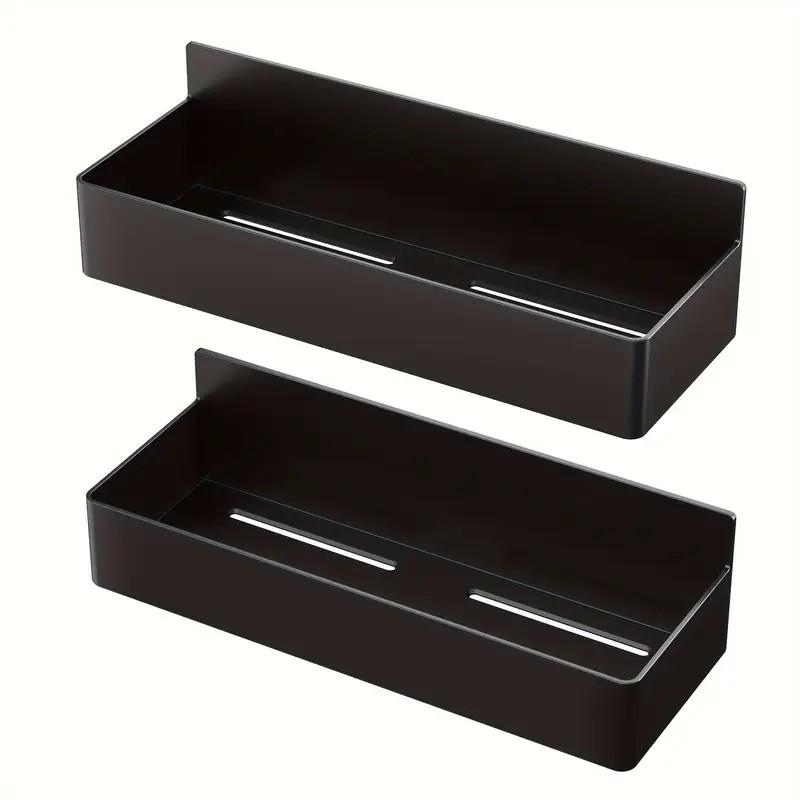 2Pcs Magnetic Spice Rack for Refrigerator, Multipurpose Magnetic Shelf for Fridge for Kitchen and Bathroom Organization