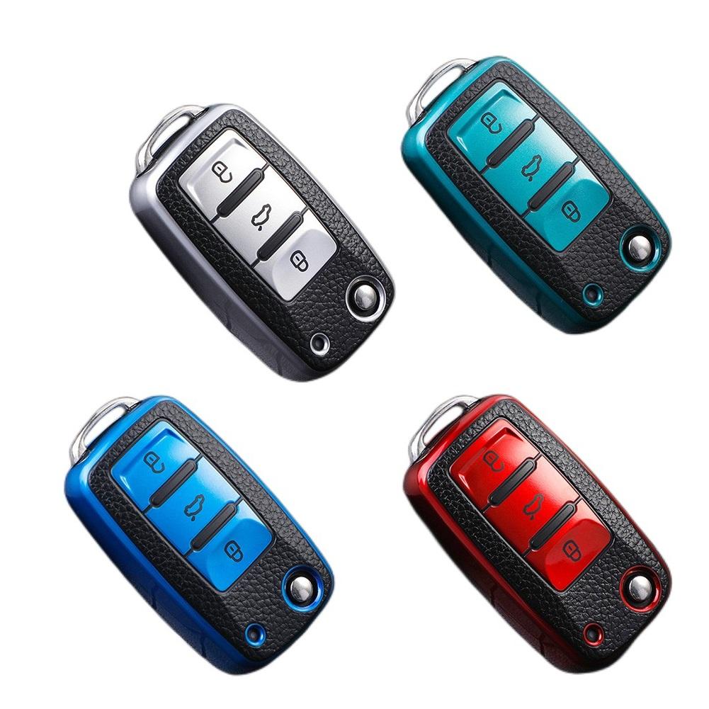 Кожаный чехол для ключей из ТПУ для VW Volkswagen Polo Tiguan Passat B5 B6 B7 Golf 4 5 6 MK6 Jetta Lavida для Skoda Octavia