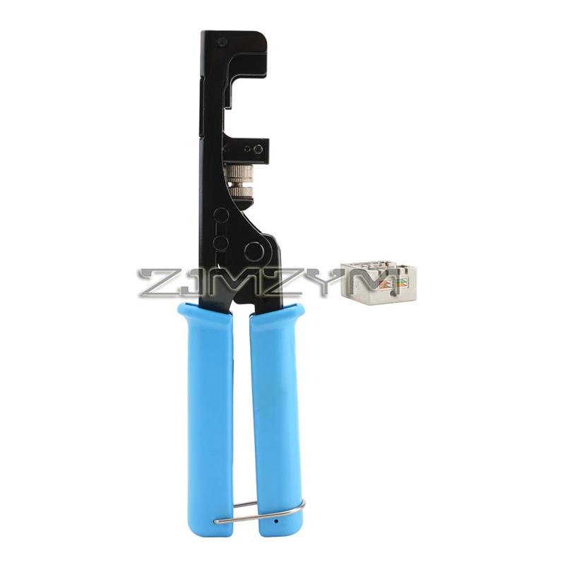 Инструмент для заделки Keystone Jack 90/180 градусов, специфическая модульная посадка, инструмент для обрезки и обжима сетевого кабеля CAT5 и CAT6