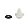100pcs/set White Automotive Fasteners Rivet with Sealing Rings Retainer Clips  Car Interior