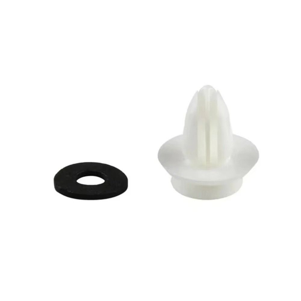 100pcs/set White Automotive Fasteners Rivet with Sealing Rings Retainer Clips Car Interior