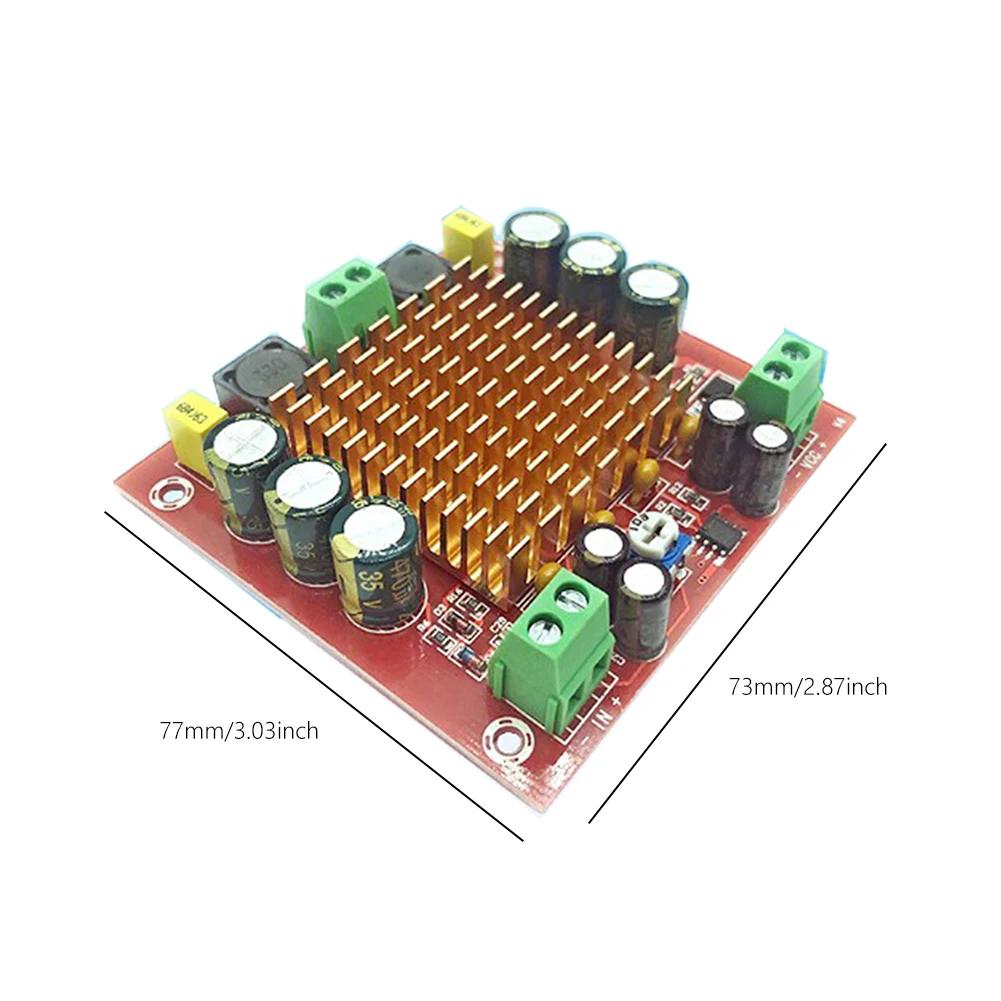 XH-M544 Плата усилителя мощности 150 Вт Высокомощный TPA3116DA Цифровой модуль платы усилителя мощности DC 12-26 В Радиатор для домашнего кинотеатра