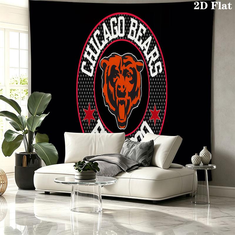Bears Wall tapestry, aesthetic printed fabric blanket, suitable for bedroom, living room, and home decor.