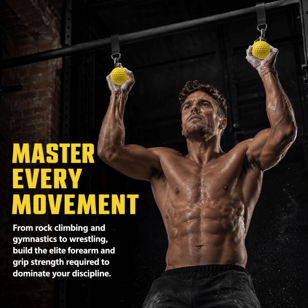 6pcs Non Slip Pull Up Grips Ball Hold Design Strength Trainer Grips Hand Grips  Fitness Exercise