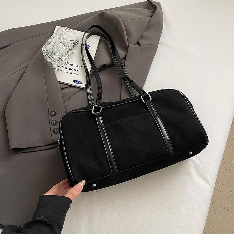 Fashion and Leisure Large-capacity Tote Bag Women's 2025 Winter New Simple Shoulder Bag Textured Underarm Bag