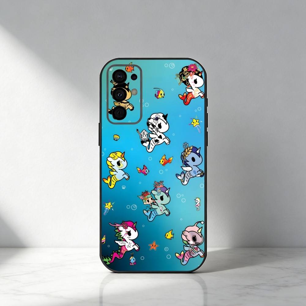 Японский Поп T-Tokidoki-i Культура Чехол для Телефона Для Samsung S25,S24,S21,S22,S23,S30,Ultra,S20,Plus,Fe,Note,5G Черный Чехол
