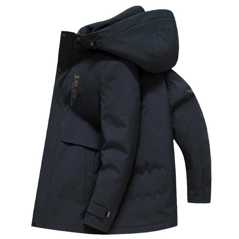 Цельная мужская куртка-пуховик из трех частей со съемным гусиным пухом, осенне-зимняя куртка на гусином пуху, теплая куртка для активного отдыха