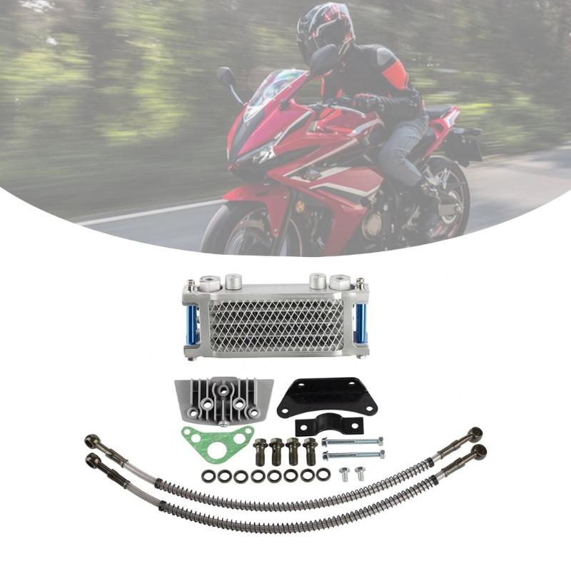 Универсальный комплект радиатора охлаждения двигателя для мотоцикла KLX 50 70 90 110 125 140CC, модификация для питбайка, масляные радиаторы