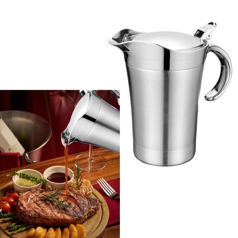 Эффективные термоизолированные соусники с крышкой из нержавеющей стали для подачи подливы и соуса. Незаменимы на кухне.