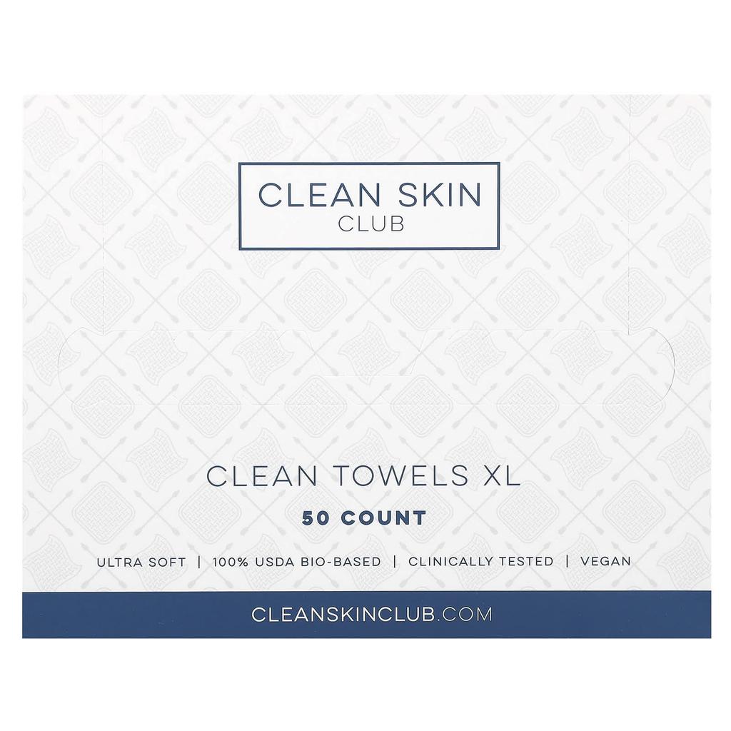 Clean Skin Club, Чистое полотенце XL, одноразовое, 50 листов