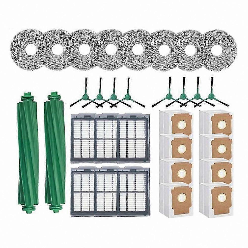 32PCS Spare Parts for IRobot Roomba 505/405 Combo: Brushes, HEPA Filter, Mop Cloth, Dust Bags