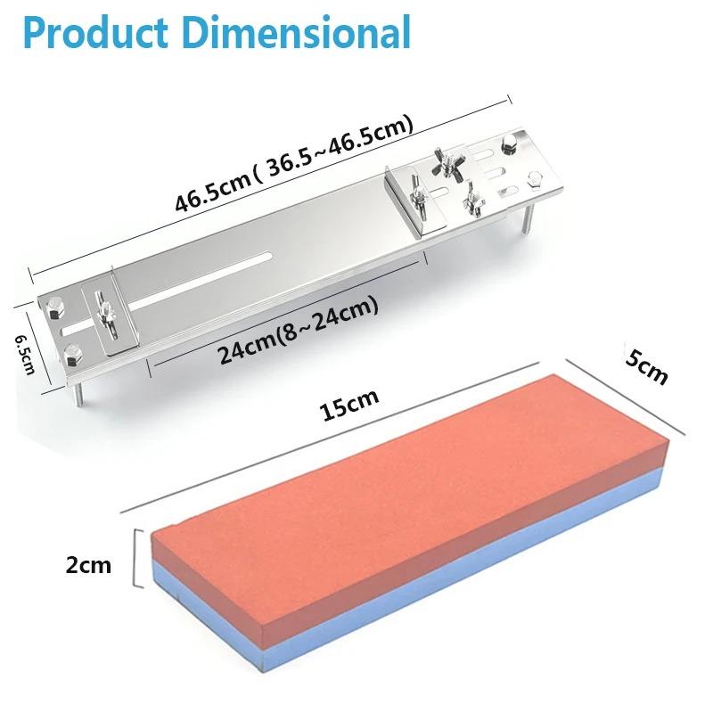 Держатель для точильного камня для раковины из нержавеющей стали, регулируемая длина, точильный камень, нескользящая основа, точилка для ножей, аксессуары для точильного камня