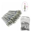 50pcs/set Diamond Milling Cutter Grinding Bur Drill Bits Nail Grinding Polishing Polisher Nail Drill Bits Drill Nail Manicure Drill 2.35mm Shank