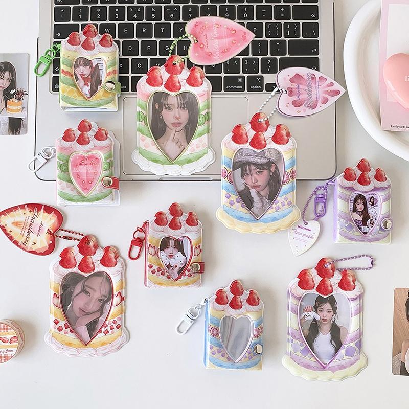 Держатель для фотокарточек K-pop Подвесной брелок для сумки Держатель для карт в стиле INS Защитные чехлы для фото Чехол-альбом для фотокарточек айдолов