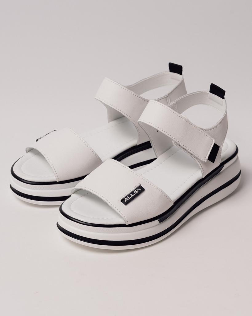 Босоножки на платформе Allsy 29701 36 белые кожа