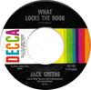 7-дюймовая пластинка ДЖЕК ГРИН - Что запирает дверь / Остаток платы Fee 32190 Decca 1967 США Фолк Б/У