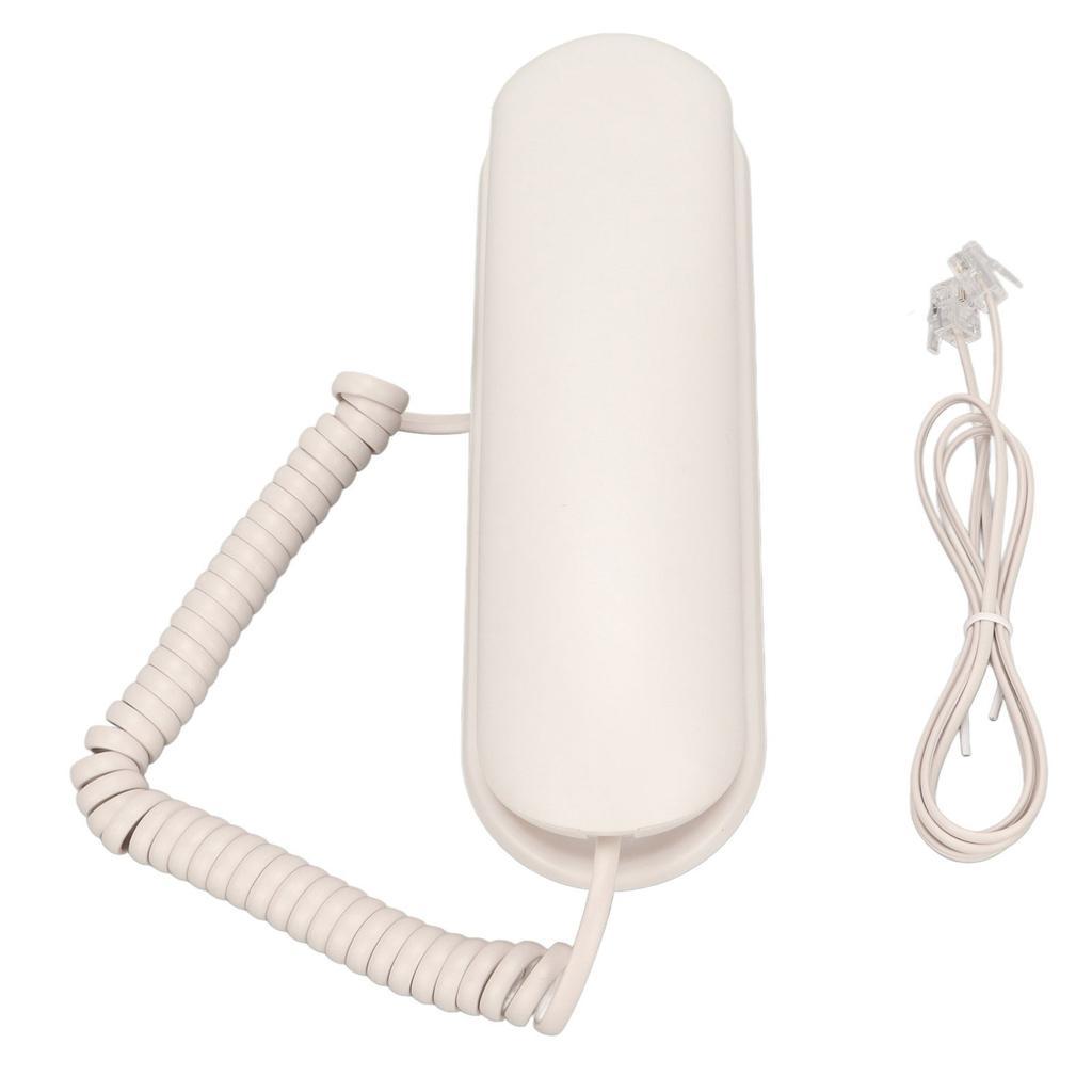 Wall Telephone Multifunction Big Buttons Redial Mute Function Corded Wall Phone for Home Office