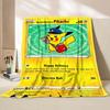 Фланелевое одеяло с персонажами мультфильмов Pokémon для спальни, кровати, дивана, для обеденного перерыва, пикника, путешествий. Мягкие детские подарки