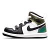 Детские кроссовки Air Jordan 1 Mid SE TD с возможностью изменения цвета, белые, черные DM7804-100