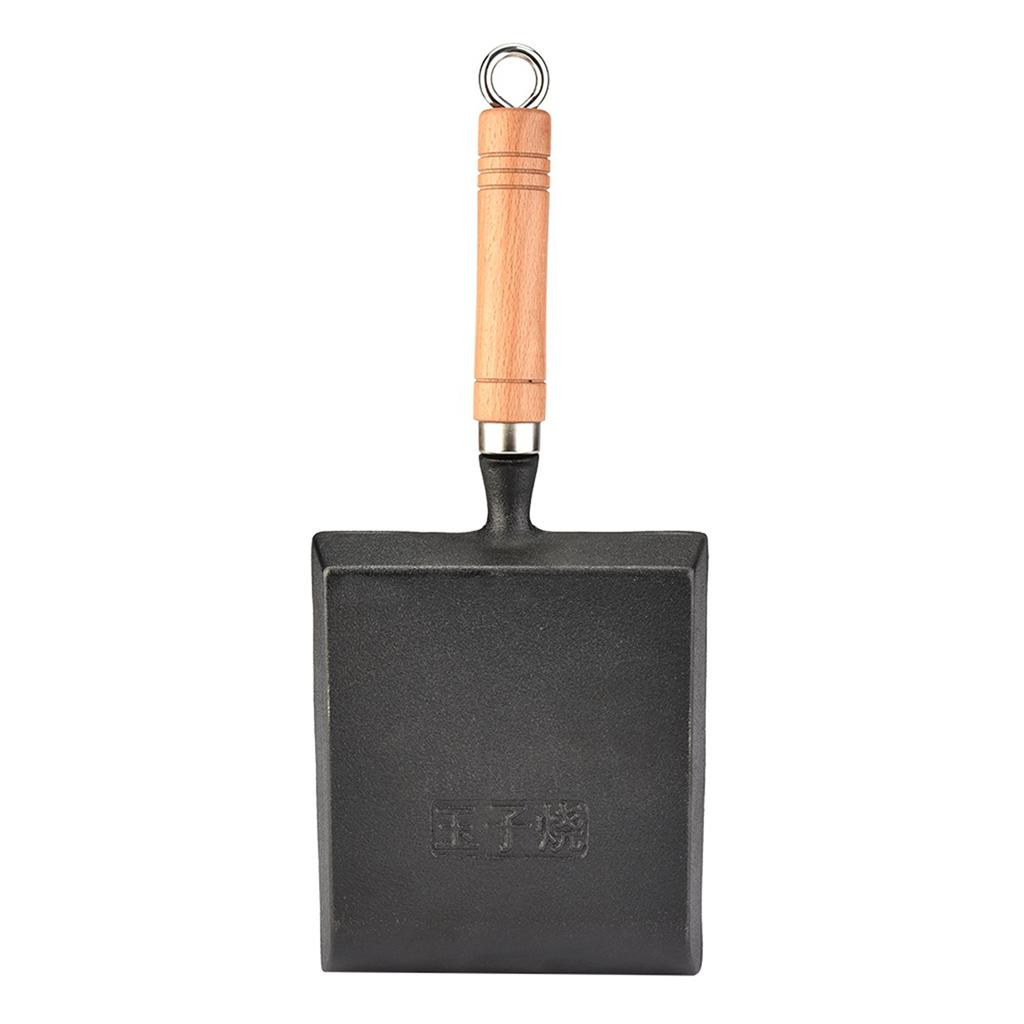 Мини-сковорода Железная кастрюля для омлета Тамагояки с деревянной ручкой