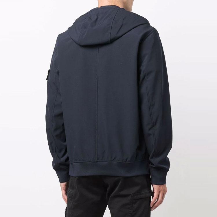 STONE ISLAND Jackets Men's Blue Lapel Moderate Other 7515Q0122-V0020
