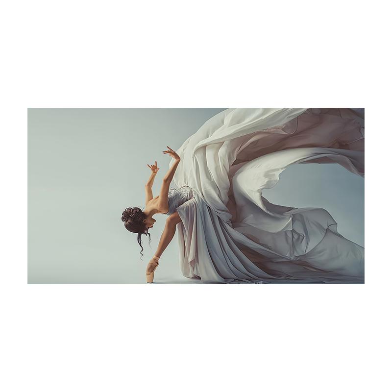 Элегантная танцующая девушка женщина холст картина плакат балерина настенное искусство принт декоративная картина современная гостиная домашний декор без рамы