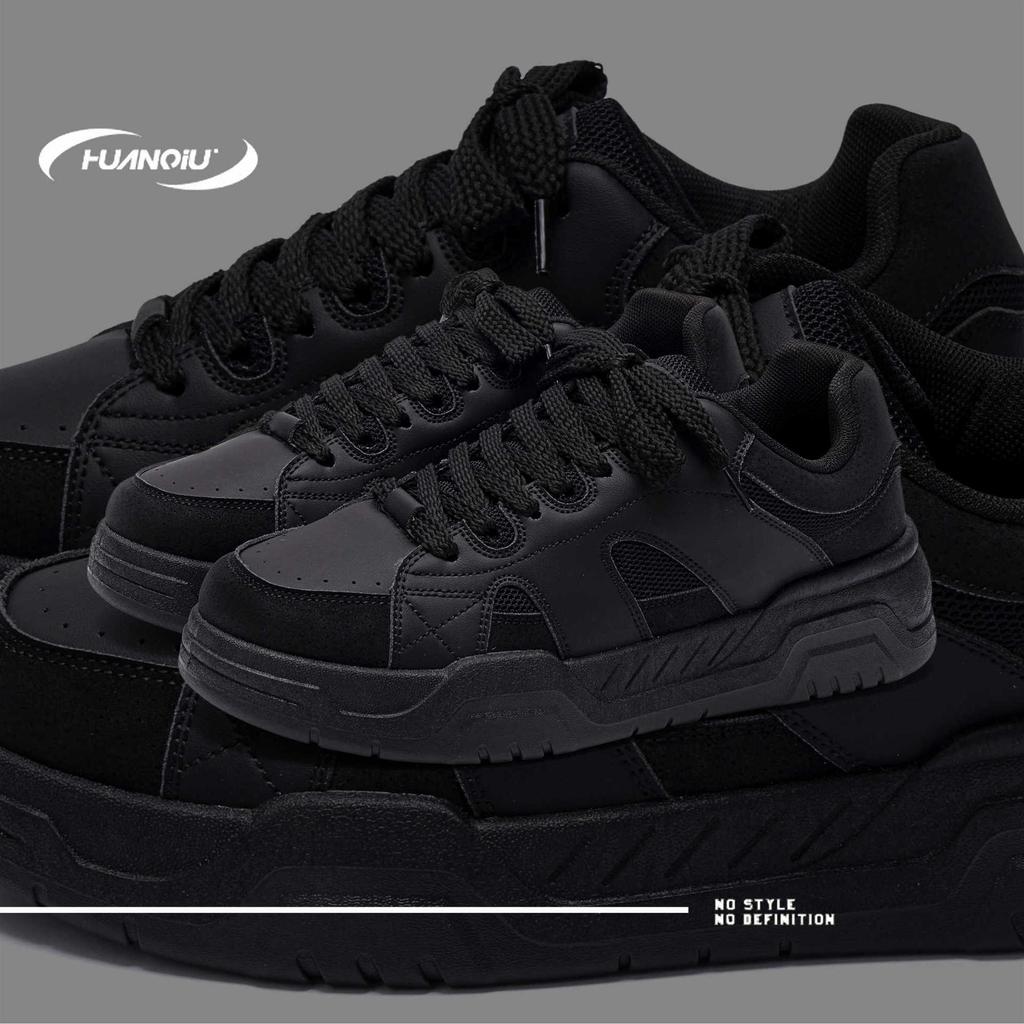 Global Platform Casual Shoes Men's 2025 Men's Shoes Trendy Versatile Black Board Shoes Men's Sports Shoes ZHQ-HY681