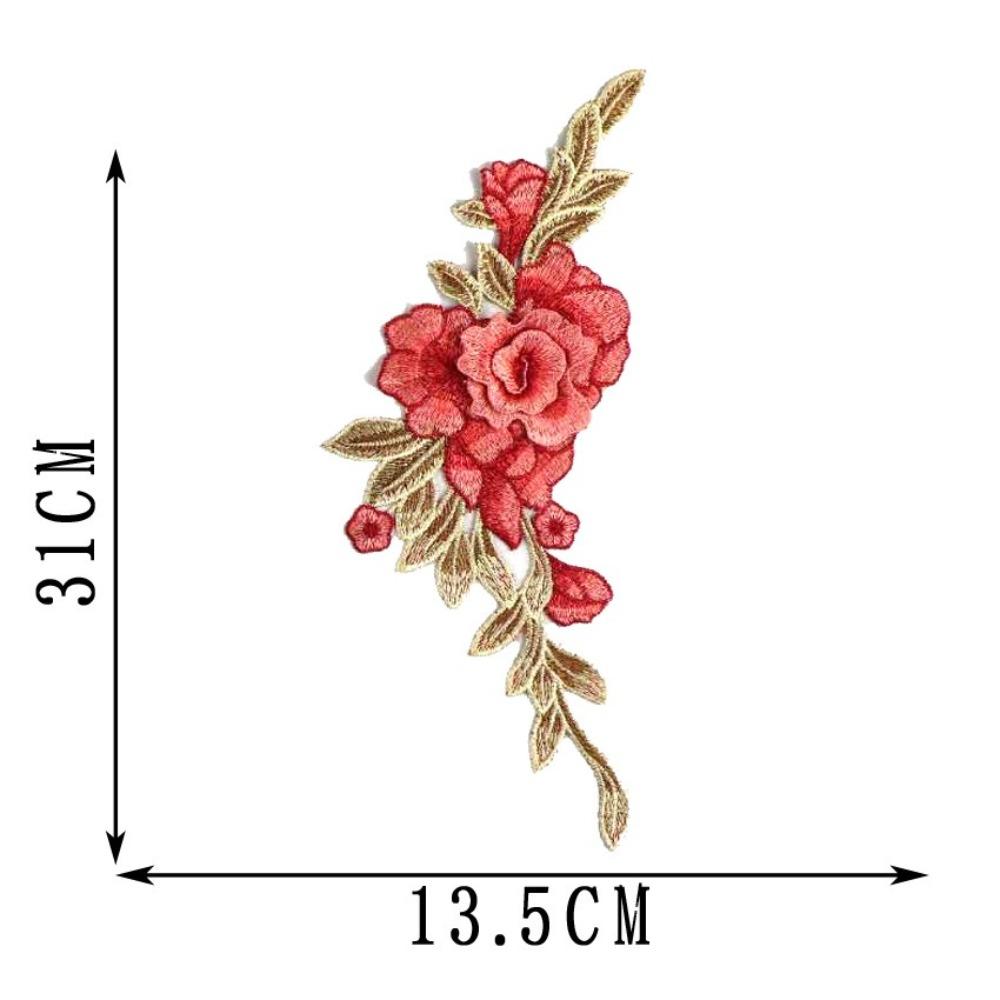 Floral Embroidery Embroidery Patch DIY Sew on Patch Fashion Elegant Sewing Accessories