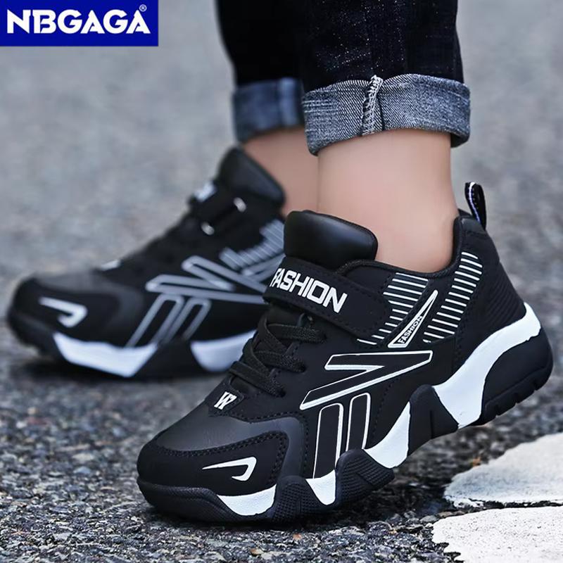 Детская обувь для мальчиков, школьная спортивная модная кожаная обувь для детей, теннисные повседневные кроссовки для детей, беговые кроссовки для мальчиков 7-12 лет, прогулочная обувь