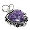 Lepidolite Stone Gemstone Handmade 925 Sterling Silver Gift Pendant 2.01" L7z78
