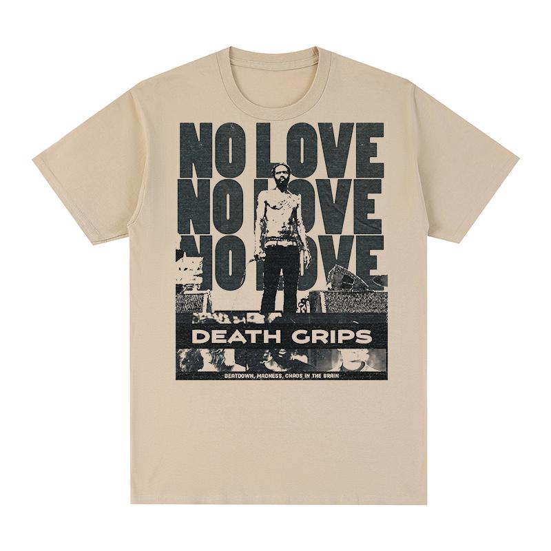 Death Grips No Love Vintage Tshirt Hip Hop Rap Rock Punk Cotton Men T shirt New Tee Tshirt Womens Tops