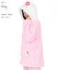 Hello Kitty Cosplay Gown Poodle Boa Long Sleeve Top with Ears Warm Size SAN1872 [SAZAC] Women's M-L