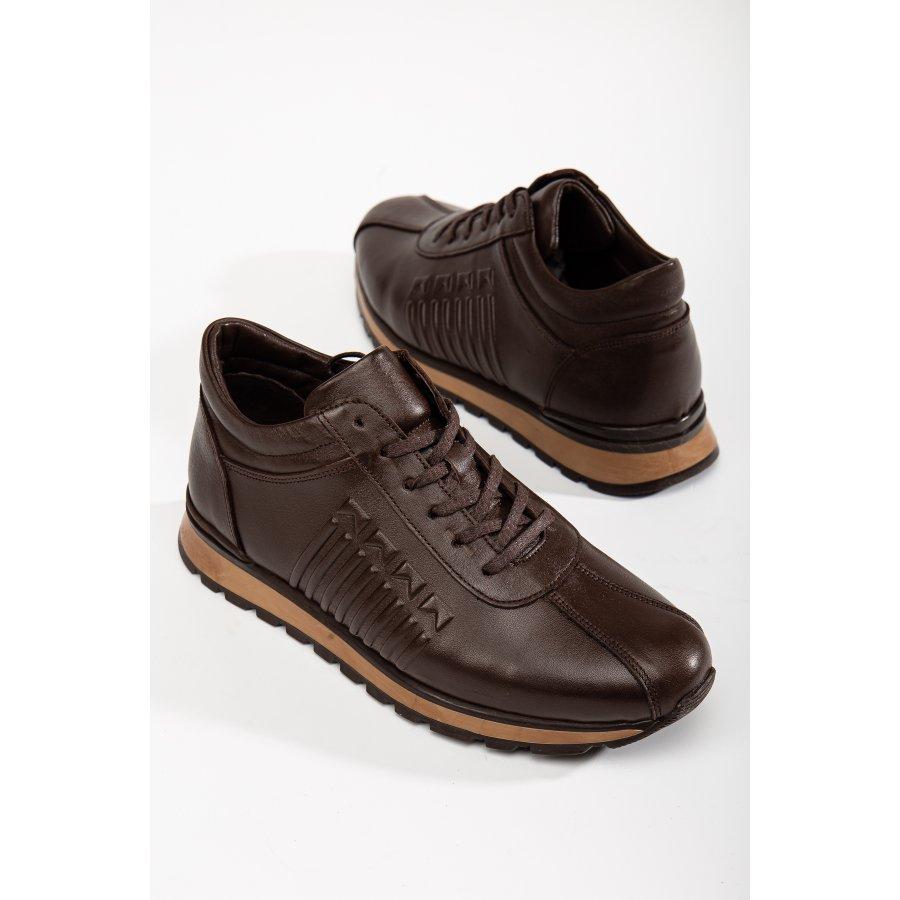 Мужская повседневная спортивная обувь из натуральной кожи, кроссовки