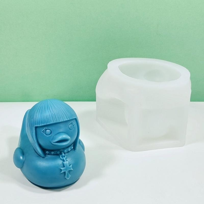 3D Силиконовая форма для свечей в виде утки, Животное, Гипсовая форма для мыла, Поделки, Изготовление ароматических свечей, Формы из смолы, Украшения для дома