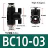 Pneumatic Hand Valve Set with Quick-Plug Connectors BUC 4/6/8/10mm